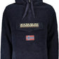 Blue Polyester Men Jacket
