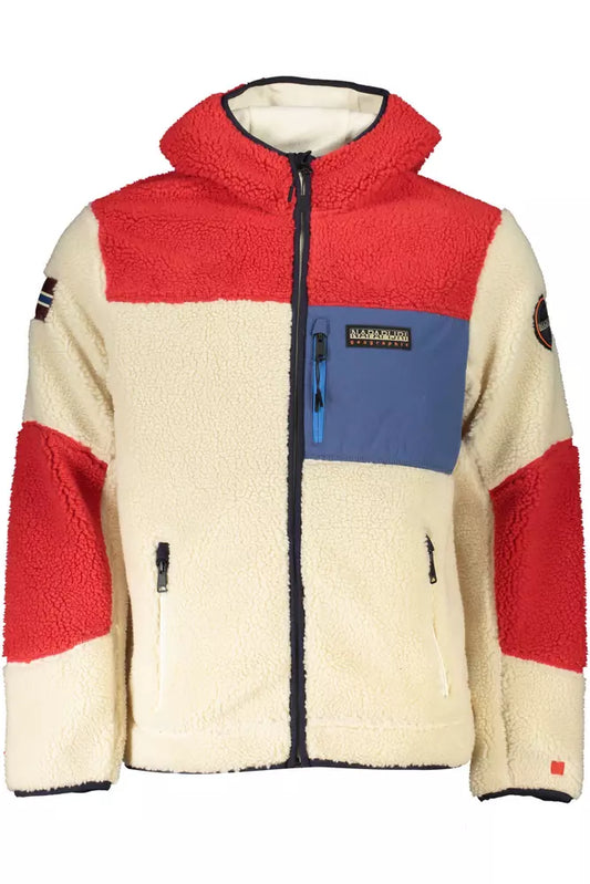 White Polyester Men Jacket