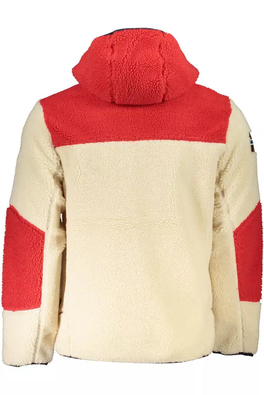 White Polyester Men Jacket