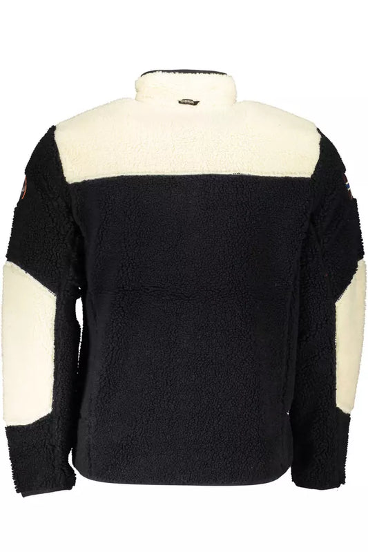 Black Polyester Men Jacket