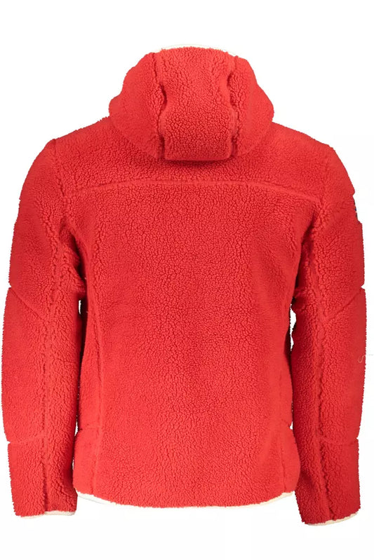 Red Polyester Men Jacket