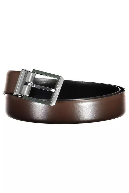 Brown Leather Men Belt