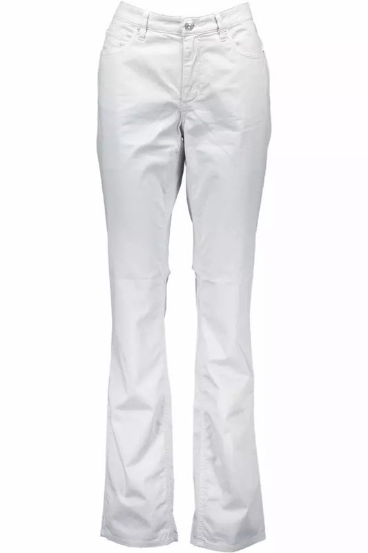 Gray Cotton Women Pant