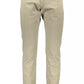 Beige Cotton Men Pant
