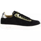 Black Leather Women Sneaker