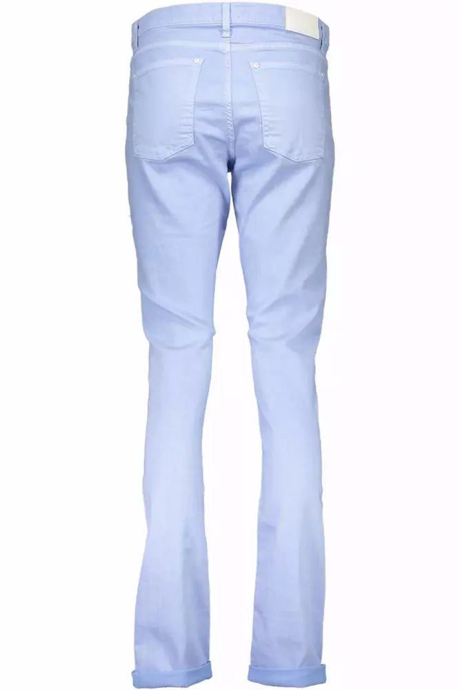 Light Blue Cotton Women Jean