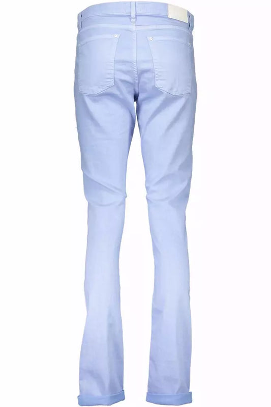 Light Blue Cotton Women Jean