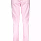 Pink Cotton Women Pants