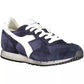 Blue Leather Women Sneaker