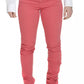 Pink Cotton Women Jean