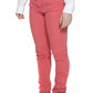 Pink Cotton Women Jean