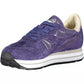 Blue Leather Women Sneaker
