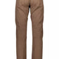 Brown Cotton Men Pant