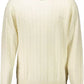 White Wool Men Sweater