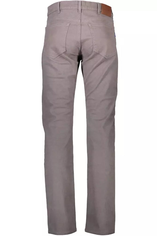 Gray Cotton Men Pant