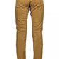 Brown Cotton Mens Trouser