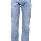Light Blue Cotton Men Jean
