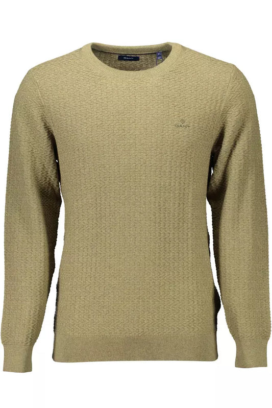 Green Cotton Men Shirt