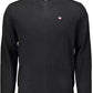 Black Wool Men Cardigan