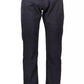 Blue Cotton Men Pant