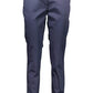 Blue Cotton Women Pants