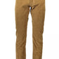 Brown Cotton Men Pant