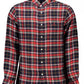 Red Cotton Men Shirt