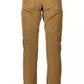 Brown Cotton Men Pant