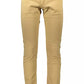 Beige Cotton Men Pants
