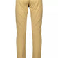 Beige Cotton Men Pants