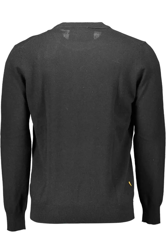 Black Wool Men Sweater