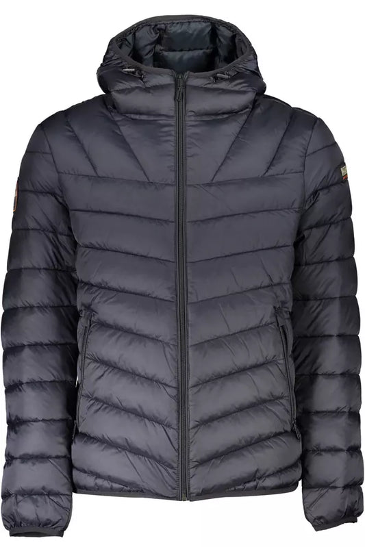 Black Polyamide Men Jacket