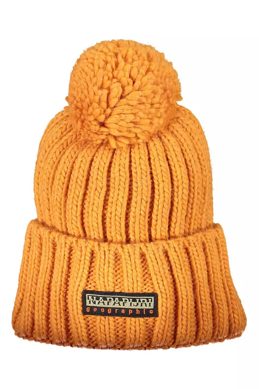 Orange Acrylic Men Cap