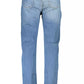 Light Blue Cotton Men Jeans