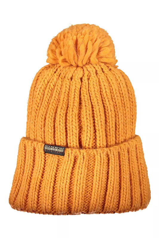 Orange Acrylic Men Cap