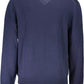 Blue Wool Men Sweater
