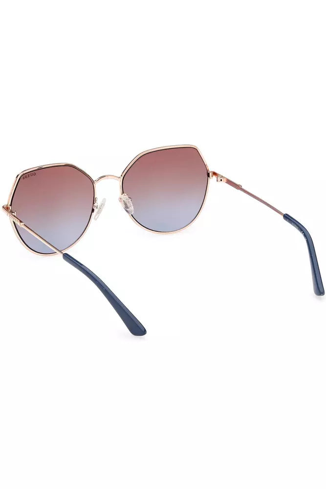 Pink Metal Women Sunglass