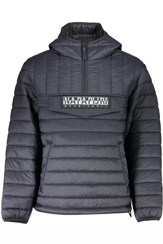 Black Polyamide Men Jacket