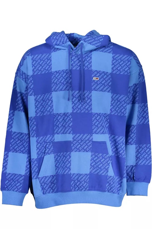 Blue Cotton Men Sweater