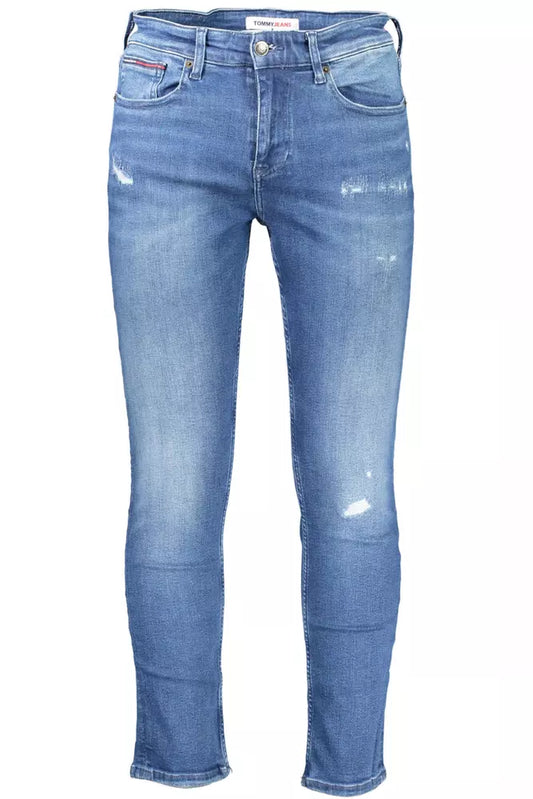 Blue Cotton Men Jeans
