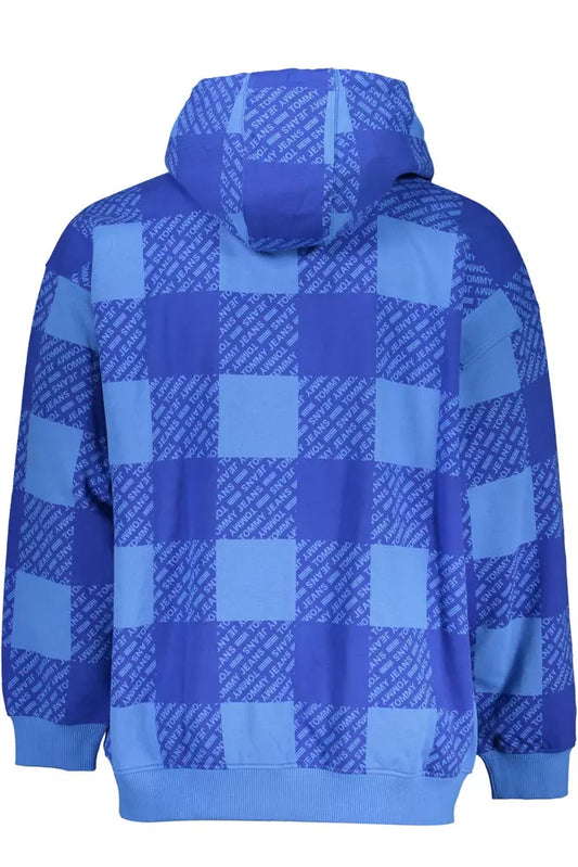 Blue Cotton Men Sweater