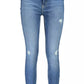 Blue Cotton Women Jeans