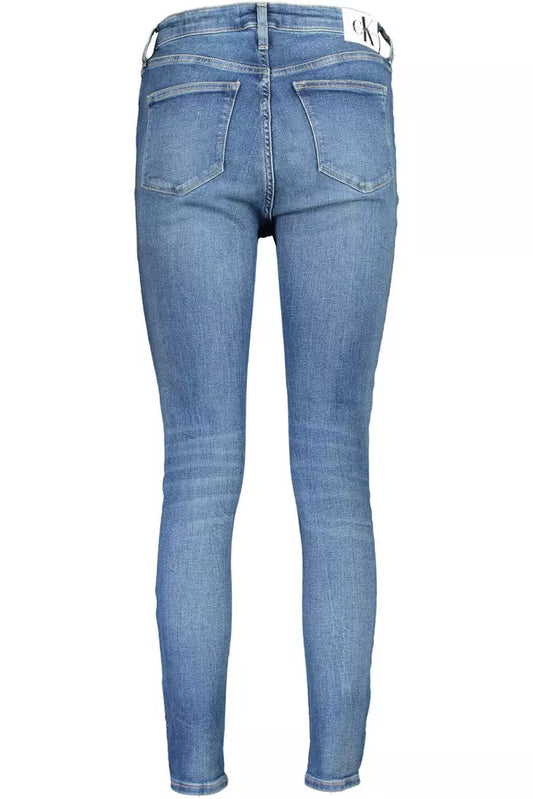 Blue Cotton Women Jeans