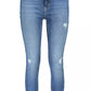 Blue Cotton Women Jeans