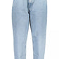 Light Blue Cotton Women Jeans