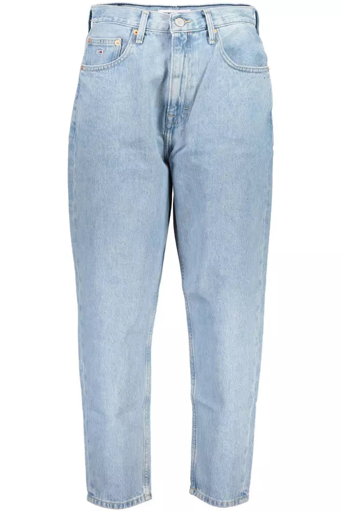 Light Blue Cotton Women Jeans