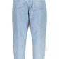 Light Blue Cotton Women Jeans