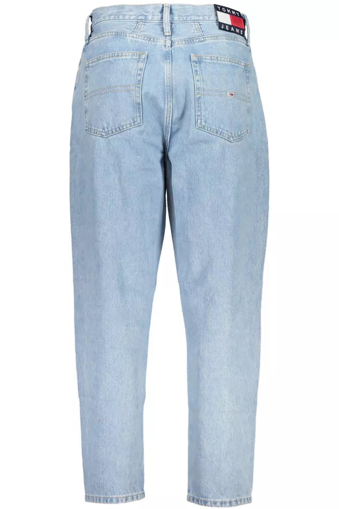 Light Blue Cotton Women Jeans
