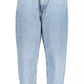 Light Blue Cotton Women Jeans
