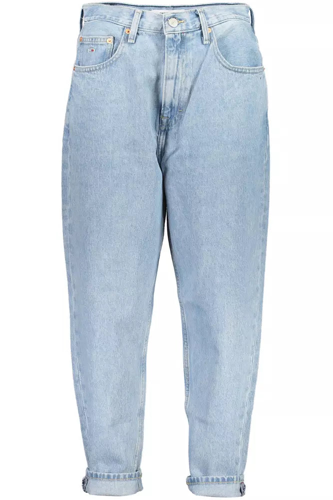 Light Blue Cotton Women Jeans